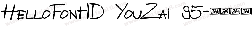 HelloFontID YouZai 95字体转换